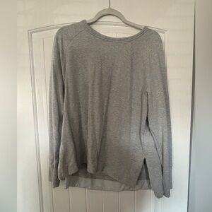 Gray Athleta Coaster Luxe Recover Sweatshirt Size L